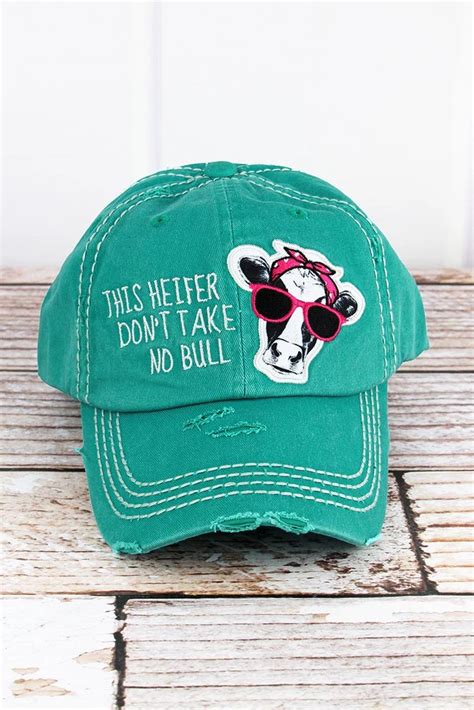 Womens Ball Caps Heifer Dont Take No Bull Blessed Mom Mom Hat