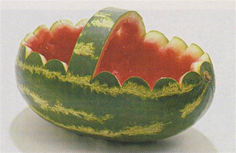 Carving A Watermelon Four Easy Steps