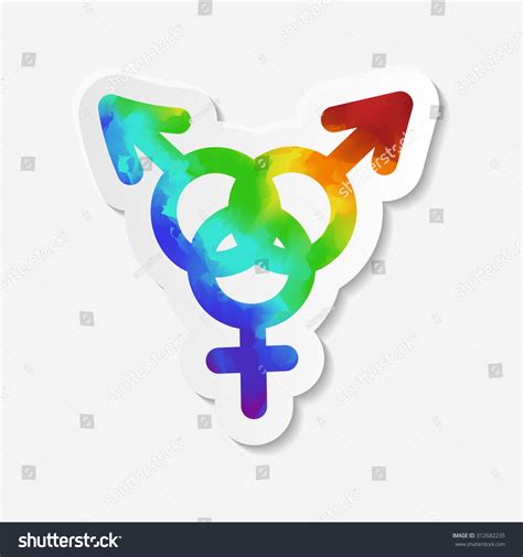 「gender Identity Icon Bisexual Symbol Sticker」のベクター画像素材（ロイヤリティフリー） 312682235 Shutterstock