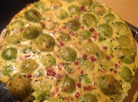 Rosenkohl -Quiche Rezept mit Bild