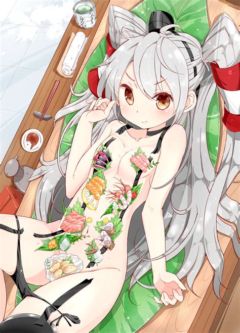 Hamaken Novelize Amatsukaze Kancolle Kantai Collection Silver Hair Bad Id Bad Pixiv Id