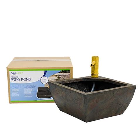 Aquascape aquatic patio pond has all the natural beauty of real rock with the added durability and light weight of fiberglass. Aquascape Aquatic Patio Pond Fountain Kit (MPN 78197 ...