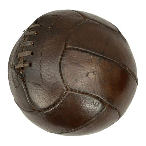 Vintage Leather Football Soccer Ball At 1stdibs