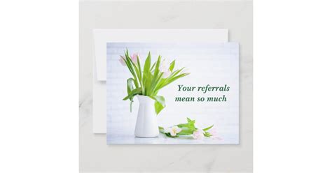 Modern Referral Thank You Business Card Zazzle