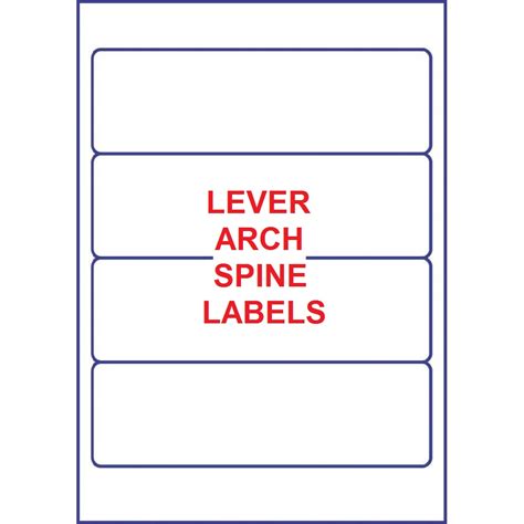 .template (word, etc.) and they place in it controls (labels, textboxs) with certain ids and based on the ids of the controls, i have to fill the template with retrieving data from sql, editing document template and make document available for download are 3 different tasks. Lever Arch File Spine Labels, No1 for Quality Filing ...