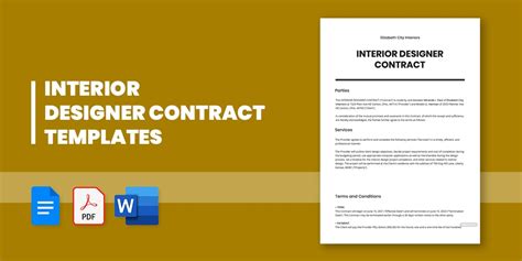 11 Interior Designer Contract Templates In Pdf Ms Word Pages