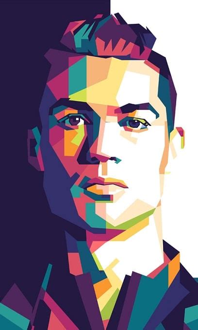 Cristiano Ronaldo On Pop Art Paint By Number Numpaints Paint By Numbers