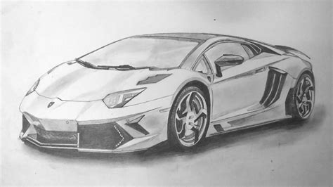 Lamborghini Aventador Pencil Drawing Automotive News