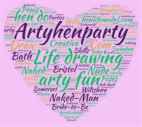 St Valentines Hen Life Drawing Special Offer Arty Hen Party