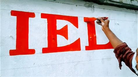 How To Paint Letters On A Wall Without Stencils YouTube