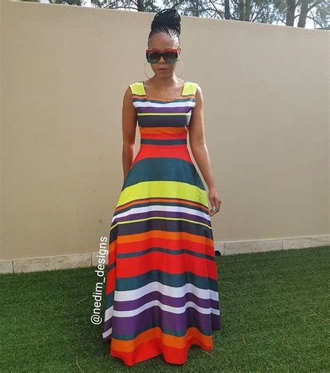 Multi Colours Maxi Nedim Designs African Fashion African Maxi