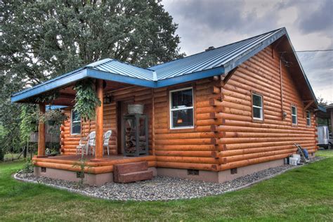 A buyer's guide to cabin log siding options, cost & manufacturers. Fake Log Cabin Siding : Log Siding for Manufactured Homes Archives - Modulog in ... : Before and ...