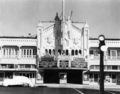 Facade Of The California Theater 1945 San Bernardino County