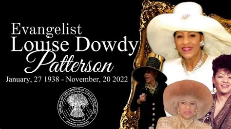 In Loving Memory Of Mother Louise Patterson Cogic Youtube