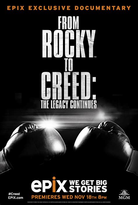 Отец донни джонсона, чемпион мира по боксу аполло крид, умер незадолго до рождения своего внебрачного сына. From Rocky to Creed: The Legacy Continues (2015)