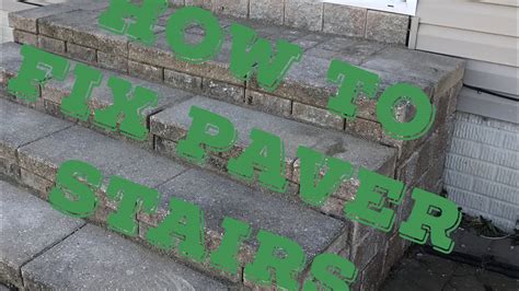 Check spelling or type a new query. How to fix brick or paver stairs. - YouTube