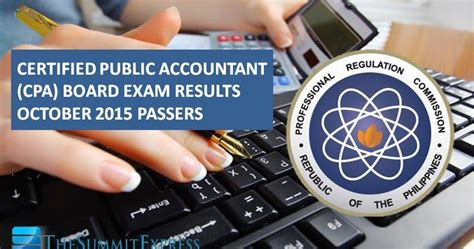 List Of Passers October 2015 Cpa Board Exam Results The Summit Express