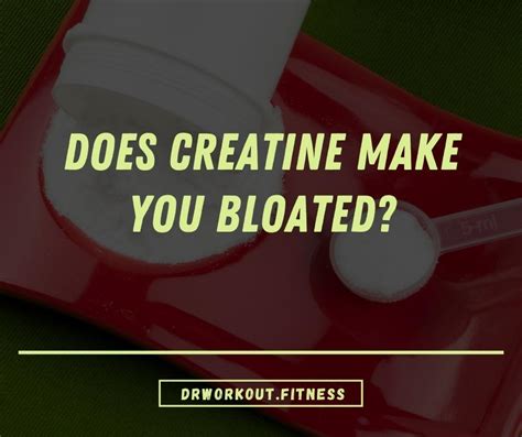 Does Creatine Make You Bloated Dr Workout