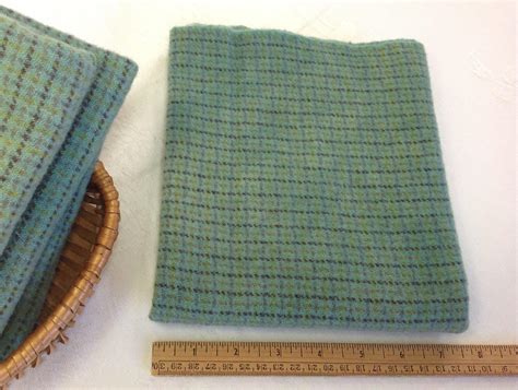 Fat 14 Yard Green Pastures Hand Dyed Wool Fabric Rug Hooking Wool