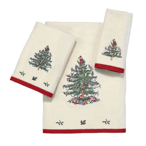 Avanti Spode Tree Bath Towel Collection Spode Christmas Tree Spode