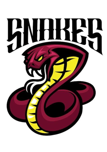 Premium Vector Venomous Cobra Snake Mascot Logo