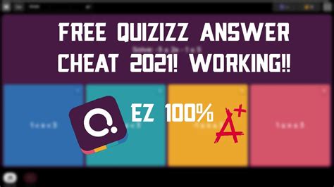 Quizizz Cheat Hacks Free Working 2021 Youtube