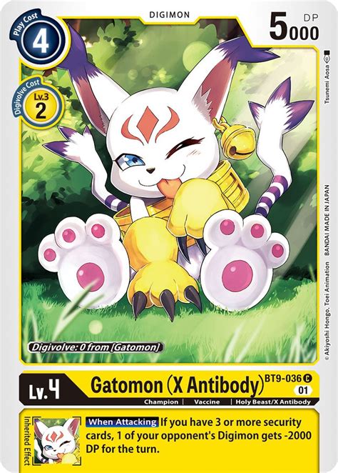 Gatomon X Antibody Digimon Myp Cards
