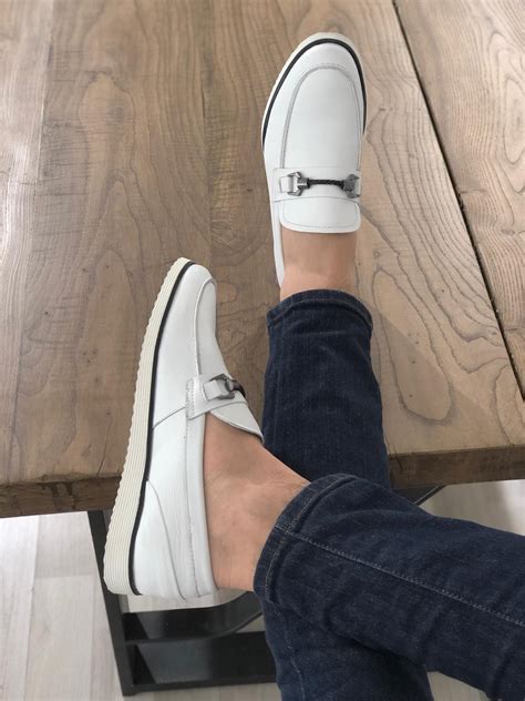 Buy White Leather Loafer By With Free Shipping