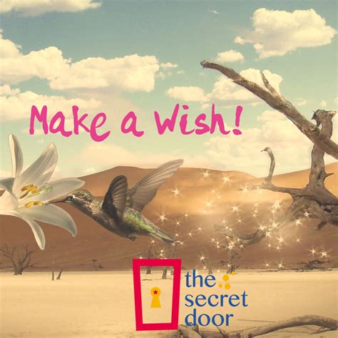 two birds flying next to each other with the words make a wish