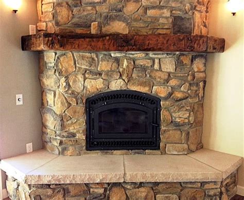 The stacked stone ledgers are strips of dark, charcoal marble glued to interlocking panels for easy installation. Pin on Fireplace