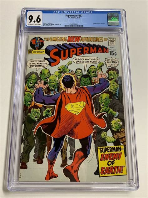 Superman 237 Cgc 96 Oww Pages Dc Comic Bronze Age Comic Books