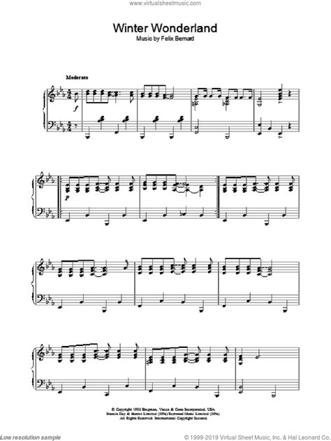Download Mathis - Winter Wonderland sheet music for piano solo