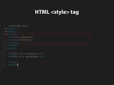 HTML Style Tag Lena Design