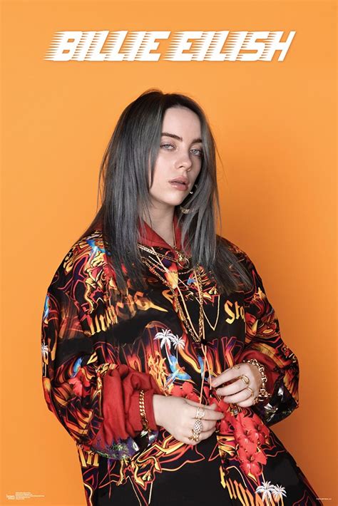 Catch the breakout pop star, live on tour in 2021! Billie Eilish 2021 24 x 36 Inch Photo Vertical Poster