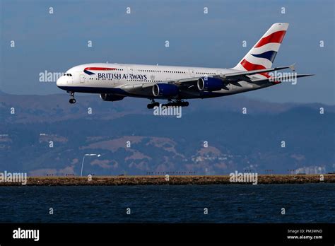 Airbus A380 841 G Xlee Operated By British Airways Landing At San