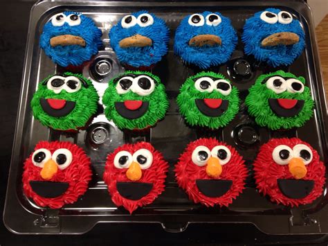 Sesame Street Cupcakes Gourmet Cupcakes Sesame Street Cupcakes