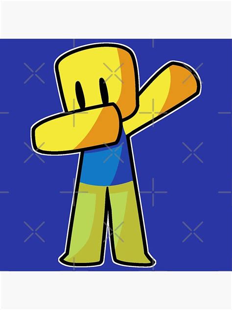 Roblox Dabbing Dab Hand Drawn Gaming Noob T For Gamers Framed Art