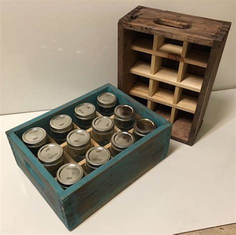 Awesome T For Canners Who Need Mason Jar Storage These Canning Crates Are Handmade From