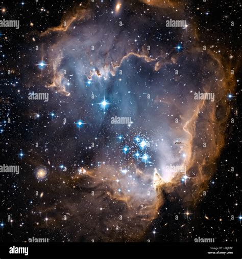 Ngc 602 Open Cluster Smc Optical Stock Photo Alamy