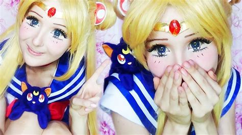 Sailor Moon Make Up Transformation By Anastasiya Shpagina Sailor Moon Halloween Sailor Moon