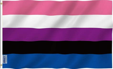 Anley Fly Breeze 3x5 Feet Genderfluid Flag Vivid Color And Uv Fade