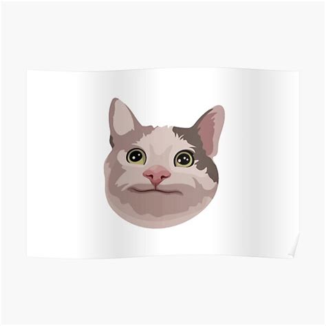Polite Cat Meme Premium Matte Vertical Poster