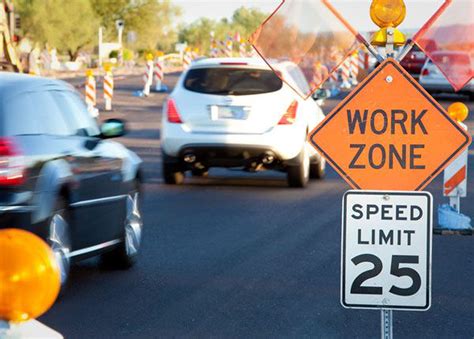 Work Zone Driving Rules Road Signs Right Of Way Speed Limit And Penalties