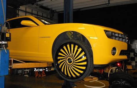 Ace 1 C2c Customs Yellow 2011 Chevy Camaro On 24 Dub Swyrl Floaters