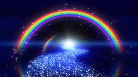 Rainbow In Space Way Stock Footage Video 691387 Shutterstock