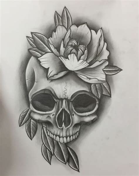Brandonvolek tattoo skull flowers stick tattoo co morgantown, wv. Skull tattoo flowers - Skull tattoo flowers - - #Flowers # ...
