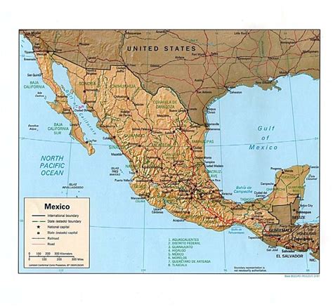 Mexico Topography Map Download Scientific Diagram