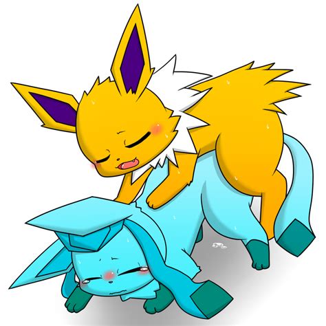 Rule 34 Ambiguous Gender Blush Color Cum Feral Fur Glaceon Interspecies Jolteon Male Nude