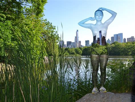 Trina Merry S Human Body Canvas In Central Park Nyc Mit Bildern