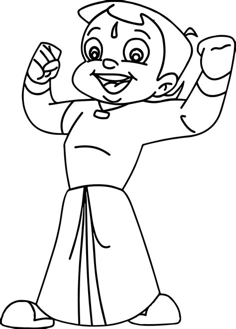 Chota Bheem Images For Coloring Coloring Walls
